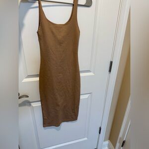 Zara Tan Midi Dress